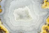 Las Choyas Geode w/ Banded Agate and Quartz - Mexico #373023-1